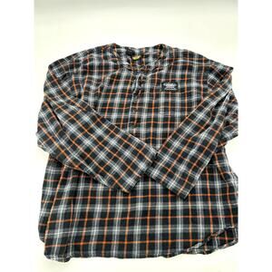 Harley Davidson Men's Size XL Plaid Long Sleeves Collared Shirt Multicolor